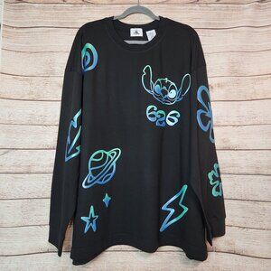 NWT Disney Stitch 626 Celebration Crew Black Long Sleeve Spirit Jersey XXL